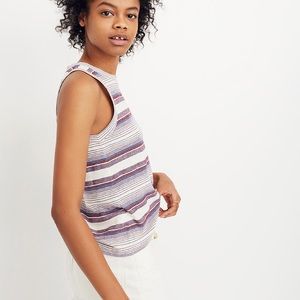 Madewell Carita Striped Tank Top, EUC, Size XS